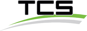 TCS Canada company logo - TCS branded lettering over green and grey swoosh marks